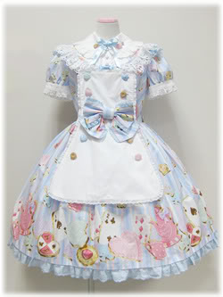 Angelic Pretty Wonder Cookie Set - Sax - One Piece - Lace Market