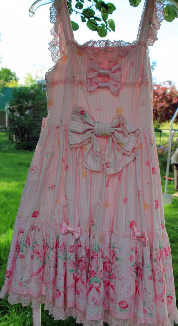angelic pretty tiara rose　スカート　ピンク AP Tiara Rose tiered jsk - pink - Jumperskirt - Lace Market