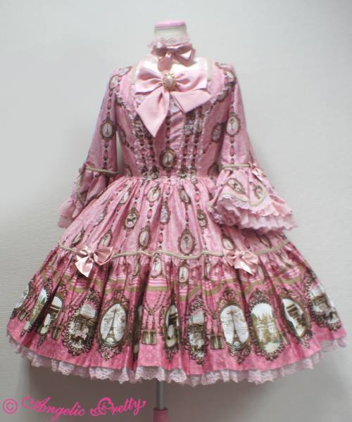 Angelic Pretty- Cameo Window Op - One Piece - Lace Market: Lolita