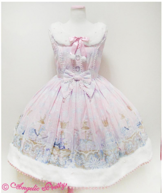 AP Sugar Dream Dome Pink Fur JSK SET - Jumperskirt - Lace Market