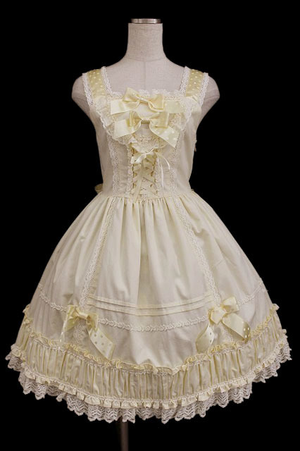 Baby the Stars Shine Bright Old School Yellow Dress REDUCED - Jumperskirt -  Lace Market: Lolita Fashion Sales