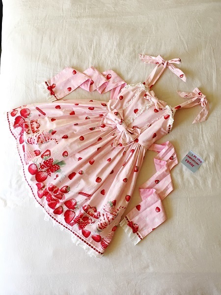 PRICE LOWERED - Milky Berry JSK Pink - Jumperskirt - Lace Market