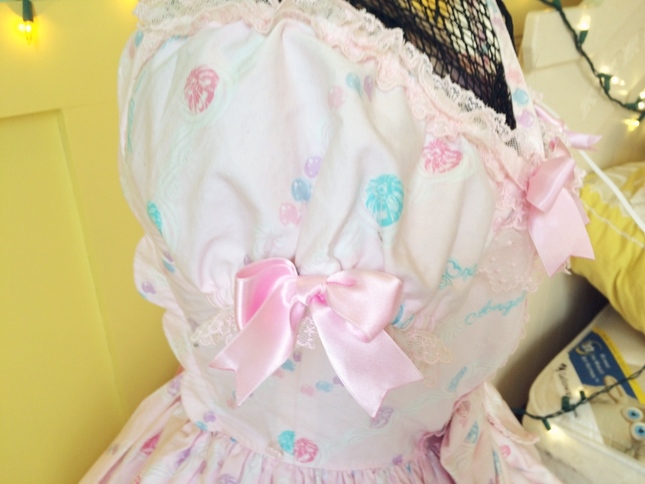 Angelic Pretty Jewelry Jelly One-Piece in Pink - One Piece - Lace