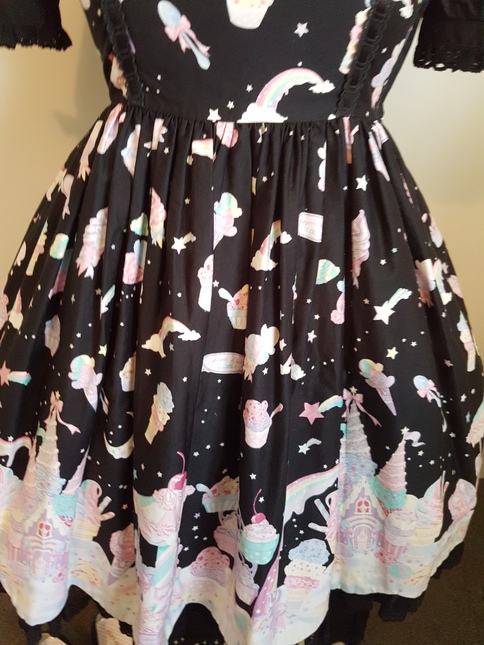 Milky Planet JSK in Black AP - Jumperskirt - Lace Market: Lolita