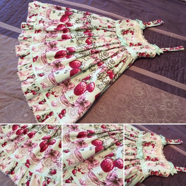 Juicy BABY Love Love Berries柄JSKフルセット Juicy BABY Love Love Berries Babydoll JSK Set by Baby, the