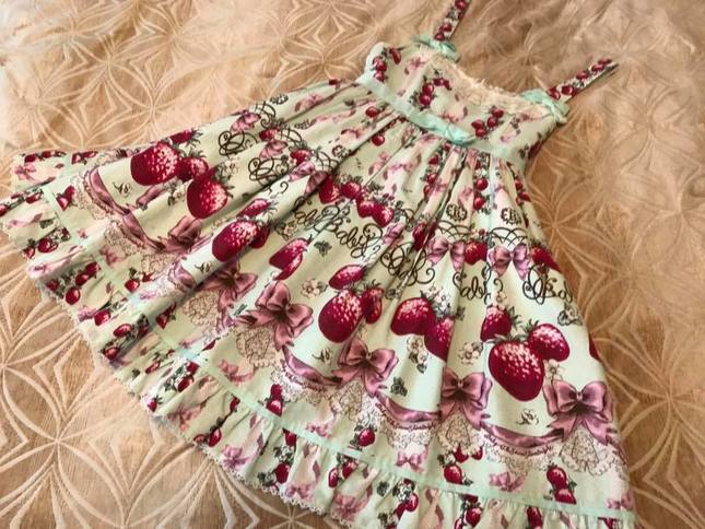 Juicy BABY Love Love Berries柄JSKフルセット サンプル展示♡Juicy BABY Love Love Berries柄 | ♡BABY横浜店♡