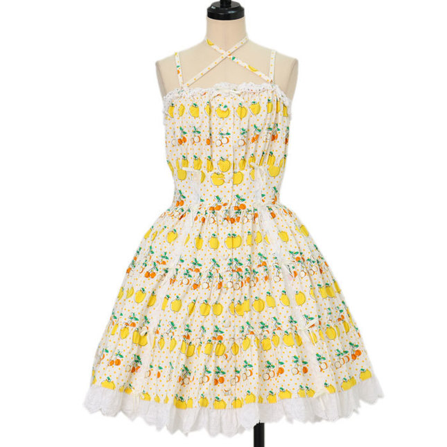 yellow and white sundress