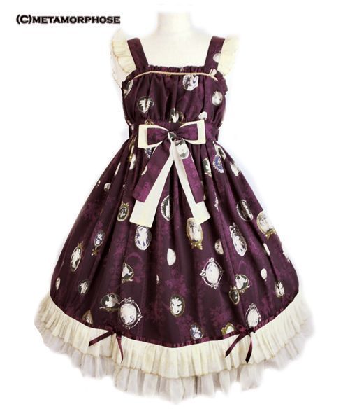 Price Reduction】Vintage Cameo Medium JSK - Jumperskirt - Lace  