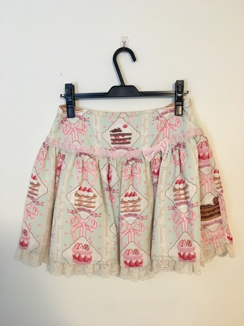 Angelic Pretty] Petit Patisserie Skirt - Mint - Skirts - Lace
