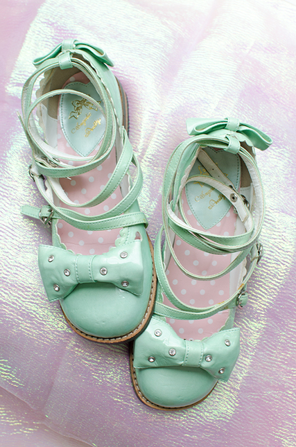 Glitter Angelic Pretty Tea Party Shoes Twinkle スニーカー