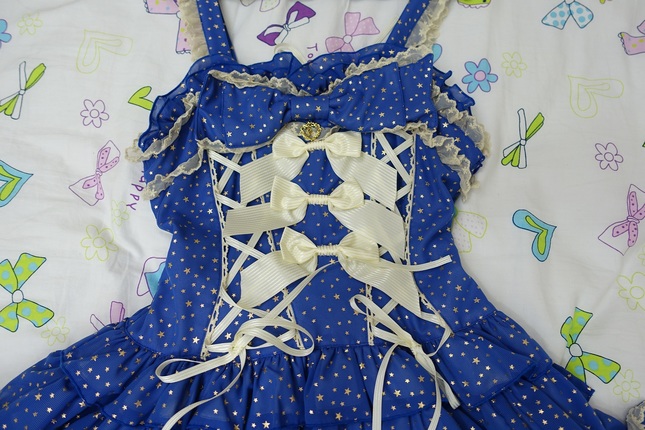 Baby, the Stars Shine Bright Star Mille-feuille JSK in BLUE