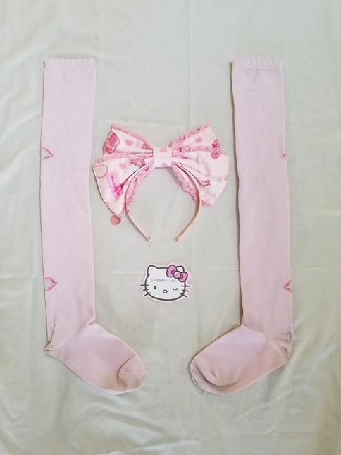 Angelic Pretty Milky-chan the Fawn Pink OP Set - One Piece - Lace