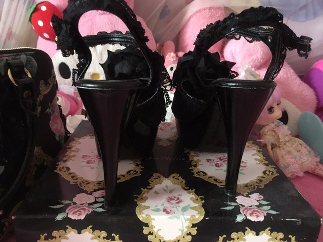 Jesus diamante black shoes size L( 38eu)!!!SALE!!!! - Shoes - Lace