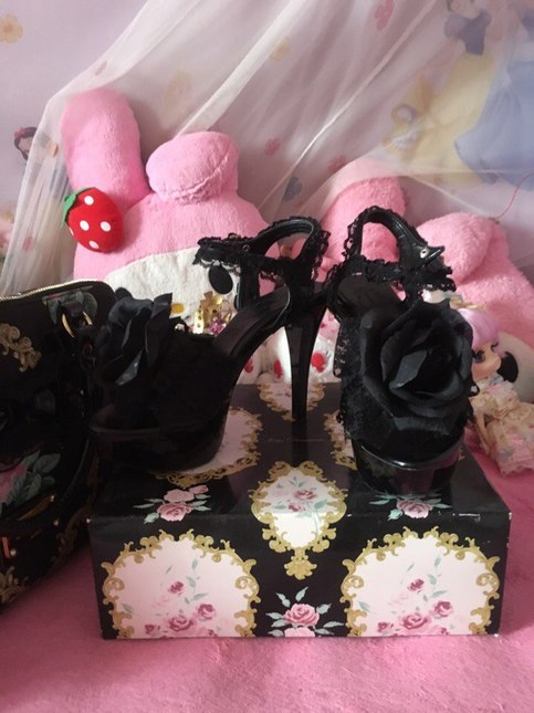 Jesus diamante black shoes size L( 38eu)!!!SALE!!!! - Shoes - Lace
