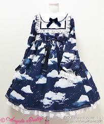 Angelic Pretty Misty Sky Stella OP Set - One Piece - Lace Market