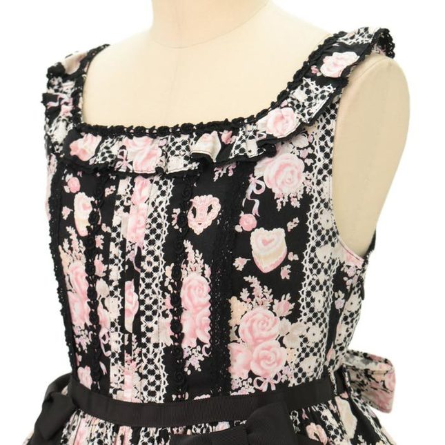 BtSSB] Princess Honey's Tea Salon Rose Ribbon JSK [Black