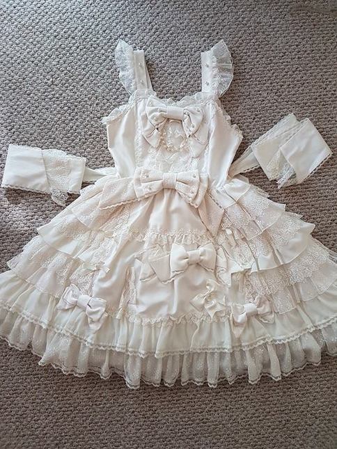 Angelic Pretty Princess in Love JSK in ivory - Jumperskirt - Lace