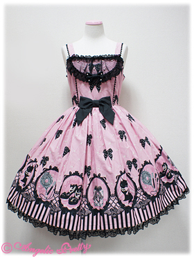 RARE Angelic Pretty Cinema doll JSK SET in PINK - Dresses - Lace