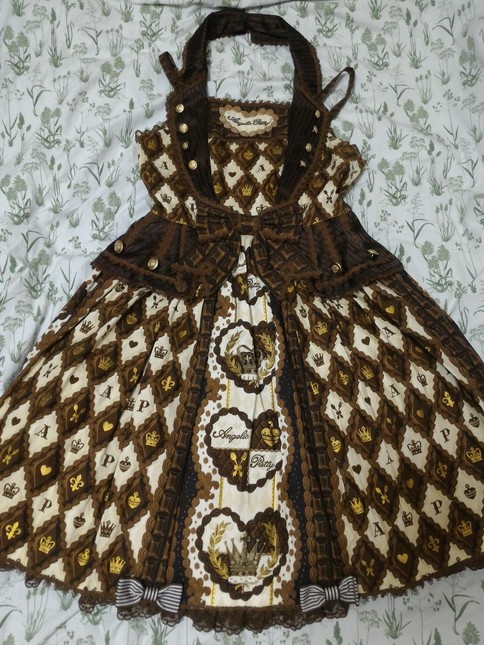 AP Queen Chocolate JSK in ivory Angelic Pretty - Jumperskirt
