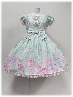 angelic pretty ドリーミィドールハウスset ミント Angelic Pretty Dreamy Dollhouse OP SET in mint - Dresses - Lace