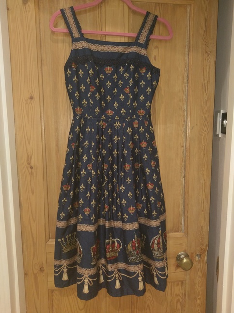 Innocent World Grazia Crown Jsk Navy Rare Cut - Jumperskirt - Lace