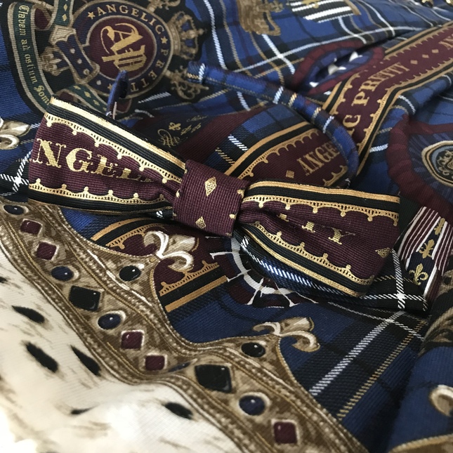 NWT Angelic Pretty Loyal Rosette special set in navy - Jumperskirt