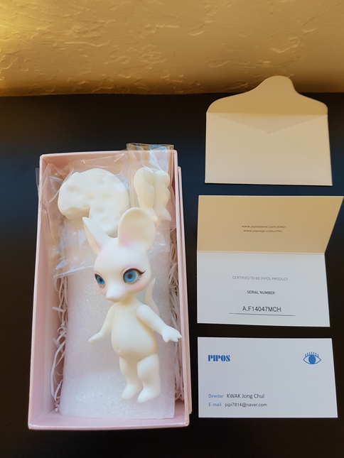 Pipos Cream Mini Cheese Mouse - 1/6 Tiny Dolls (39cm & Smaller