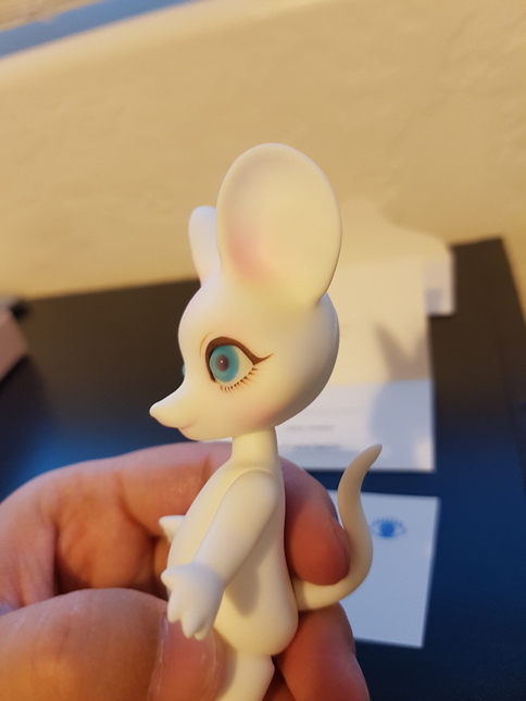 Pipos Cream Mini Cheese Mouse - 1/6 Tiny Dolls (39cm & Smaller