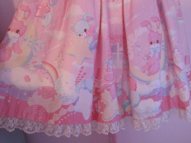 Angelic Pretty Dream Fantasy JSK Pink Good Condition - Jumperskirt