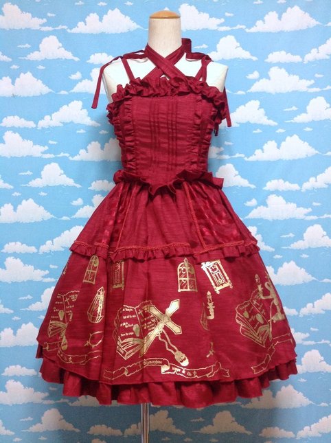 Free Shipping Vampire Jsk In Red From Metamorphose Temps De Fille Jumperskirt Lace Market Lolita Fashion Sales