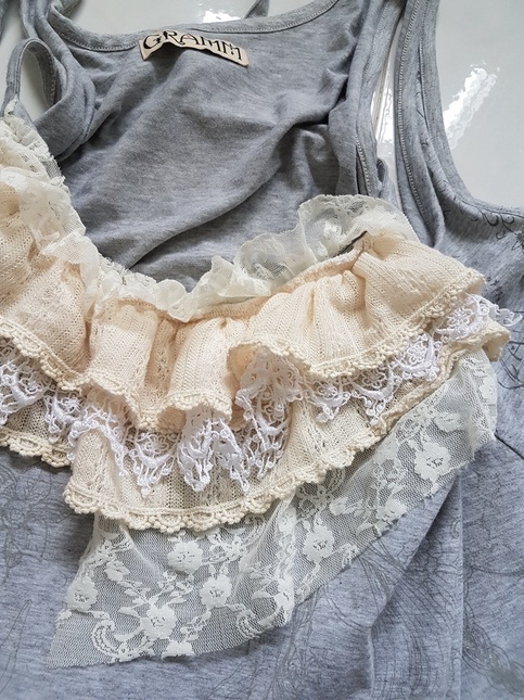 h.Naoto GRAMM grey overdress - Thin Strap/JSK - Kei Market: Buy