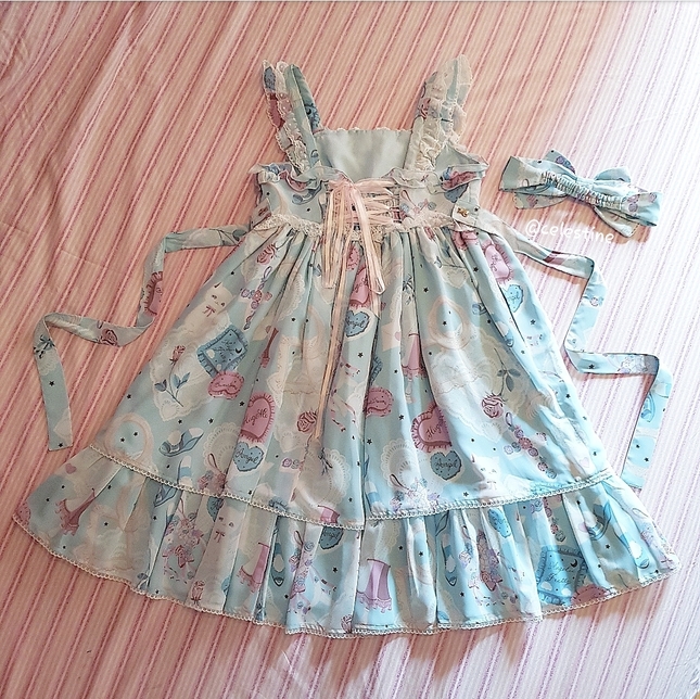 Angelic Pretty - My Favorite Room JSK & Hairband Set ♡ Sax