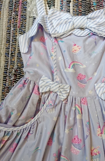 Angelic Pretty Milky Planet lavender JSK 2013 - Dresses - Lace