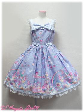 Angelic Pretty Milky Planet lavender JSK 2013 - Dresses - Lace