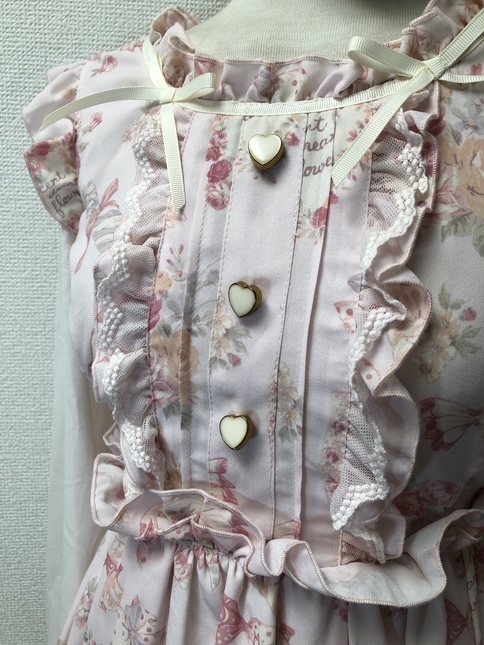 Liz Lisa - candy & bouquet dress pink - Sleeved/OP - Kei Market