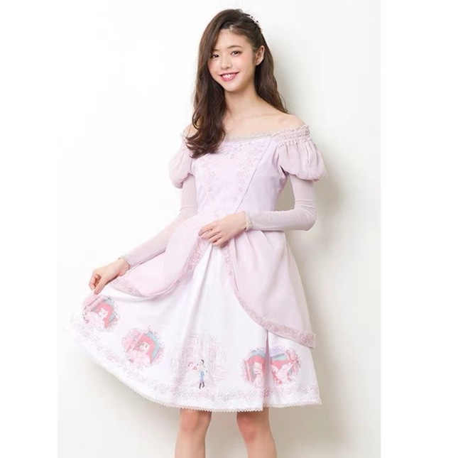 Secret Honey Disney Little Mermaid Ariel Pink Dinglehopper Dress One