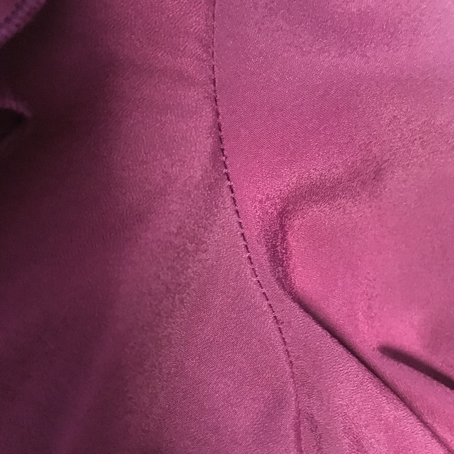 metamorphose standing collar frill blouse with jabot Bordeaux Blouses