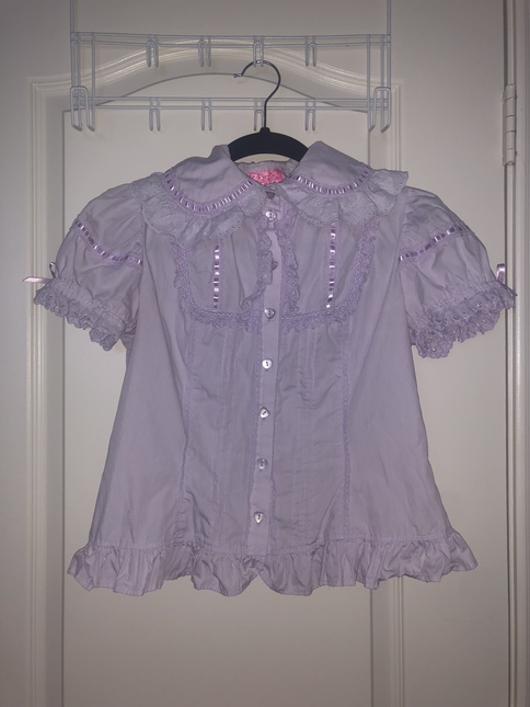 Angelic Pretty Lavender Blouse - Tops - Lace Market: Lolita
