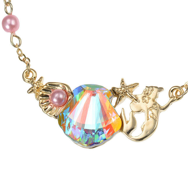 Angelic Pretty Crystal Dream Mermaid Ariel & Flounder Bracelet