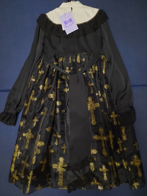 Angelic Pretty Holy Rosary OP in black - Dresses - Lace Market