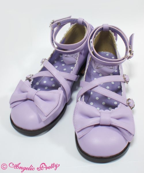 Angelic Pretty Lavender Tea Party Shoes - Shoes - Lace Market