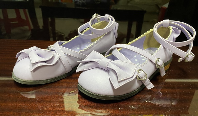 Angelic Pretty Lavender Tea Party Shoes - Shoes - Lace Market
