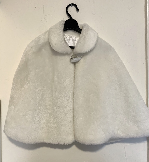 White Faux Fur Capelet Capes Lace Market Lolita Fashion Sales