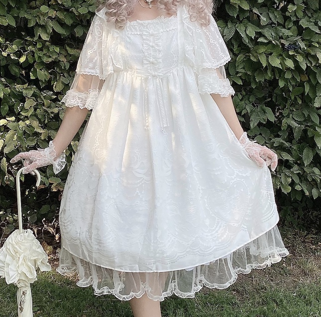 Angelic Pretty Lacy Heart Garden OP - One Piece - Lace Market 