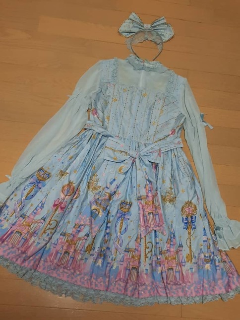 Angelic Pretty Magic Princess SET in Sax (OP, HB, OTK) - Dresses