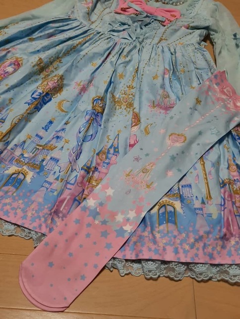 Angelic Pretty Magic Princess SET in Sax (OP, HB, OTK) - Dresses