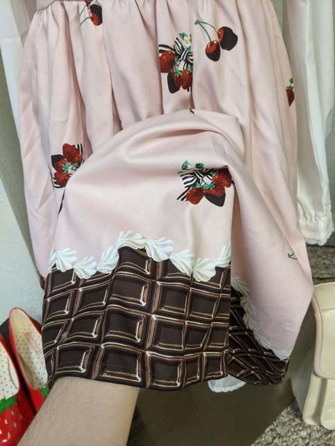 NWT Ank Rouge Chocolate Strawberry Jsk - Thin Strap/JSK