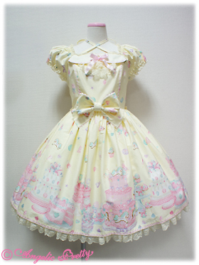 ワンピース Angelic Pretty Decoration Dream OP Angelic Pretty Decoration Dream OP + Headbow Set - One Piece
