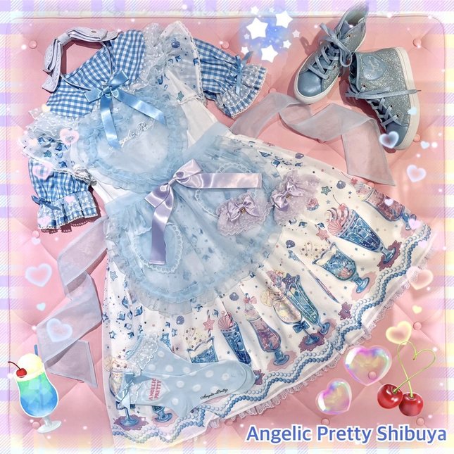 cream soda mermaid dress Coord with cream soda mermaid  : r/Lolita
