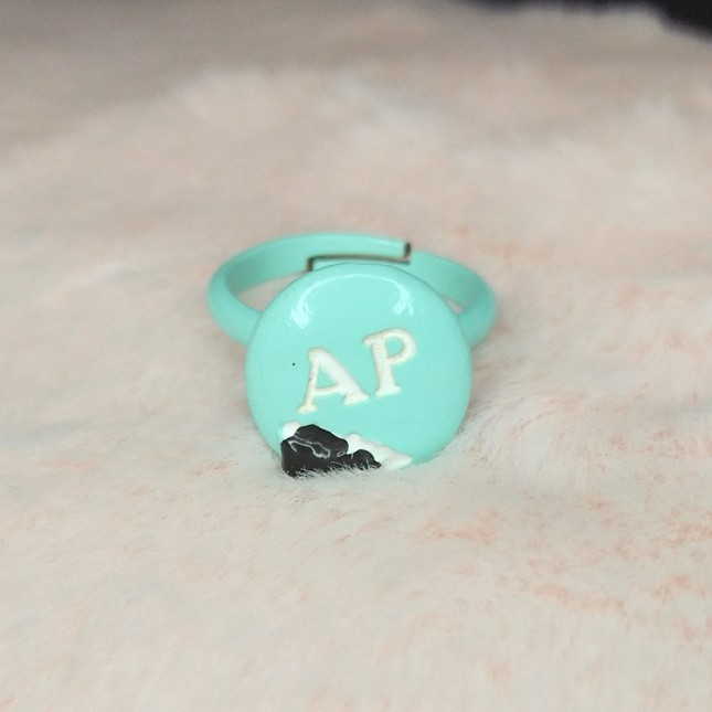 Angelic Pretty Polka Dot Chocolate Mint Ring Jewelry Lace Market Lolita Fashion Sales